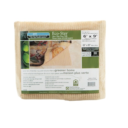 Vantage Industries Con-Tact Eco Stay 6 ft. W X 9 ft. L Reversible Polyester Indoor Rug Pad VATG-V14767-04